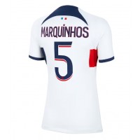 Paris Saint-Germain Marquinhos #5 Replica Away Shirt Ladies 2023-24 Short Sleeve